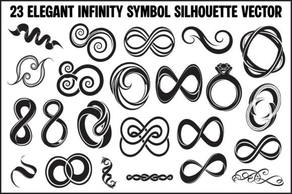 23 Elegant Infinity Symbol Silhouette Collection