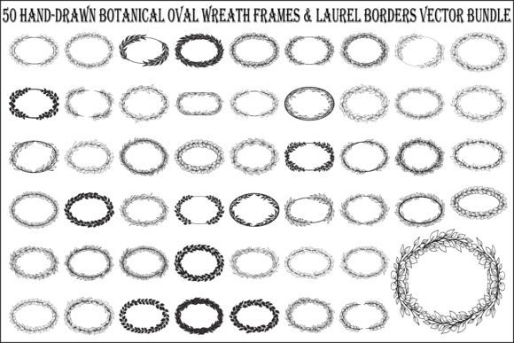 Botanical Oval Wreath Frame Bundle: A Strategic Asset for Design and Branding
