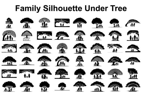 Bringing Your Heritage to Life with a Family Tree Silhouette Set