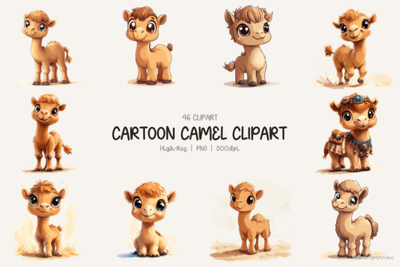 Cartoon Camel Clipart: A Versatile Asset for Creative Projects