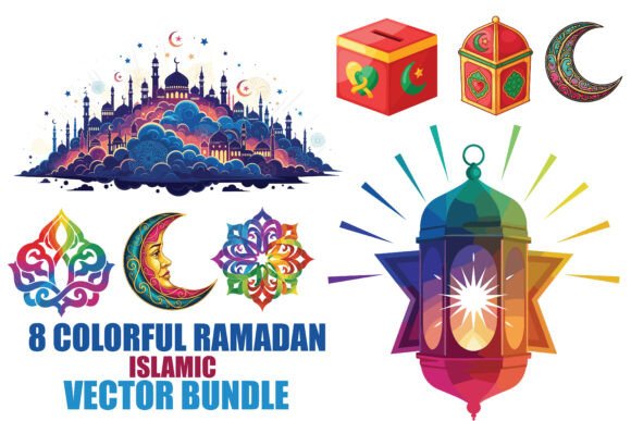 Colorful Ramadan Islamic Vector Bundle