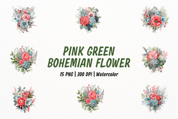 Coral Pink Mint Green Forest Flower: A Strategic Design Asset for Modern Creators