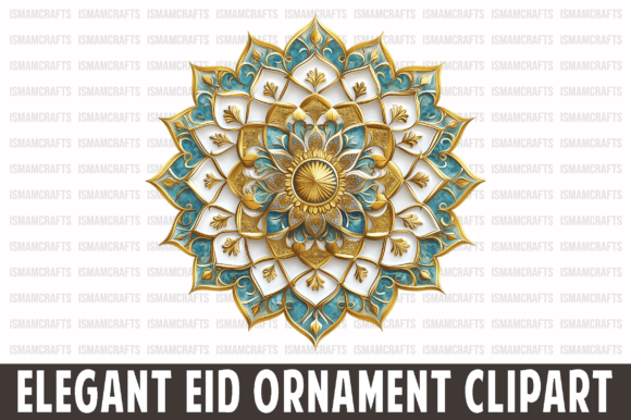Elegant Eid Ornament Clipart PNG: A Versatile Resource for Your Creative Projects