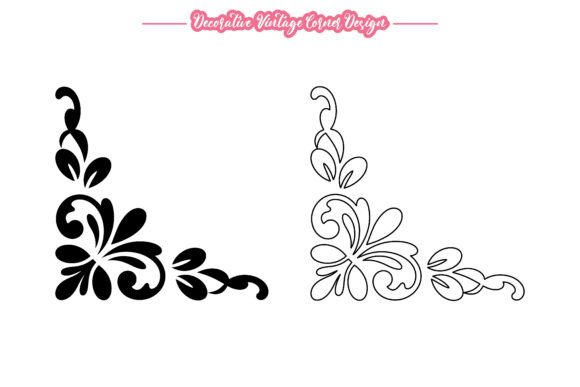 Elevate Your Designs with an Ornamental Floral Corner Border Vector