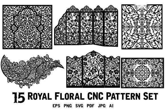 Elevating Craftsmanship: The Impact of the 15 Royal Floral CNC Pattern Set on Modern Design