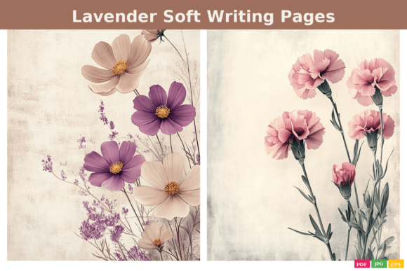 Lavender Floral Soft Writing Pages: A Guide to Serene Journaling and Visual Storytelling