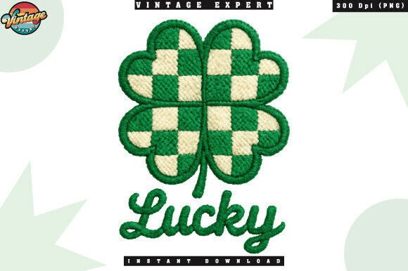 Lucky St Patrick’s Day Crochet Yarn PNG