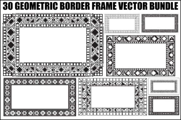Mastering Modern Design with the Geometric Border Frame Bundle