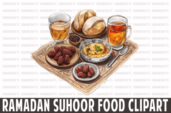 Ramadan Suhoor Food Clipart PNG Guide