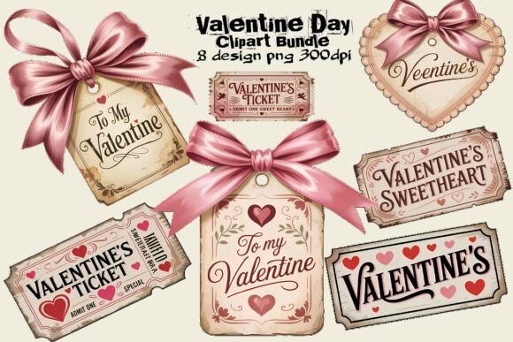 Reviving Romance: The Art and Utility of the 💝 Valentine Day Clipart Bundle PNG
