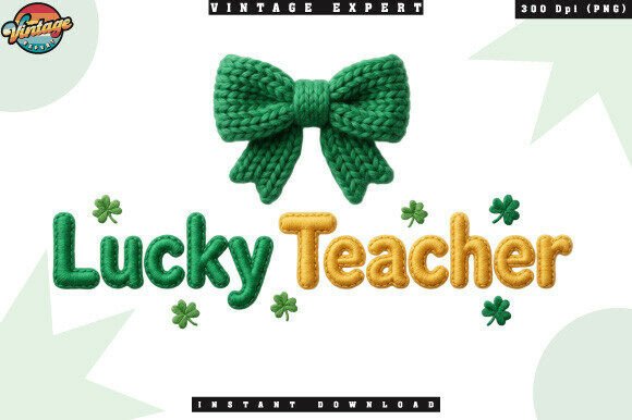 Shamrock Lucky Teacher Crochet Yarn PNG: A Practical Guide for Print-on-Demand Creators