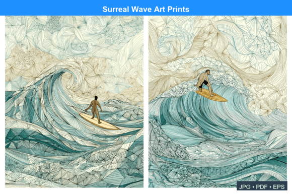 Surreal Wave Art Prints: Ocean Fantasy
