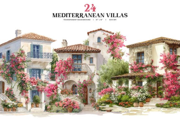 Understanding the Watercolor Mediterranean Villa Aesthetic for Design Projects