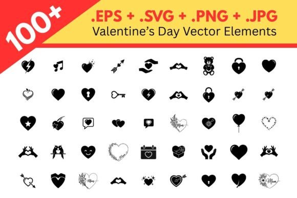 Valentine Love Vector Elements Pack