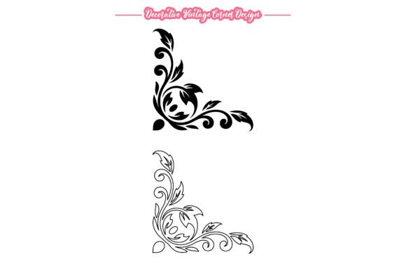Vintage Corner Design Graphic Element