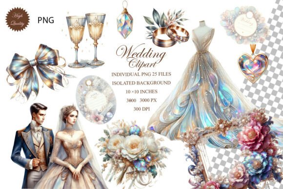 Wedding Love Clipart PNG Set: A Practical Asset for Designers